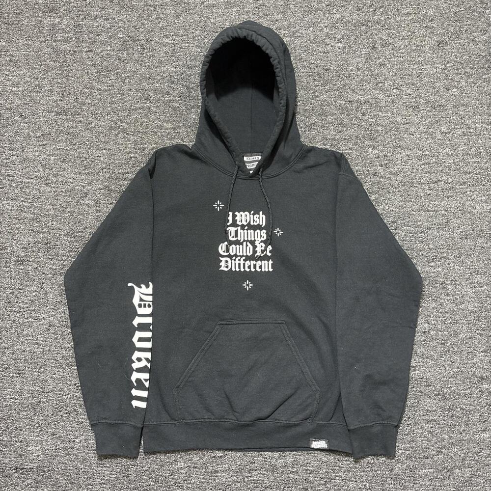 Broken promises wishful thinking zipup hoodie